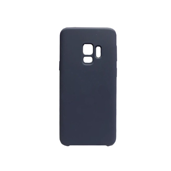 Funda de Silicona con Marco de Cámara para Samsung Galaxy S9 Negro